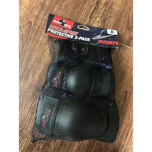Eight Ball Multi-Sport Protective 3-Pack Knee Elbow Pads Wrist Guard 8+